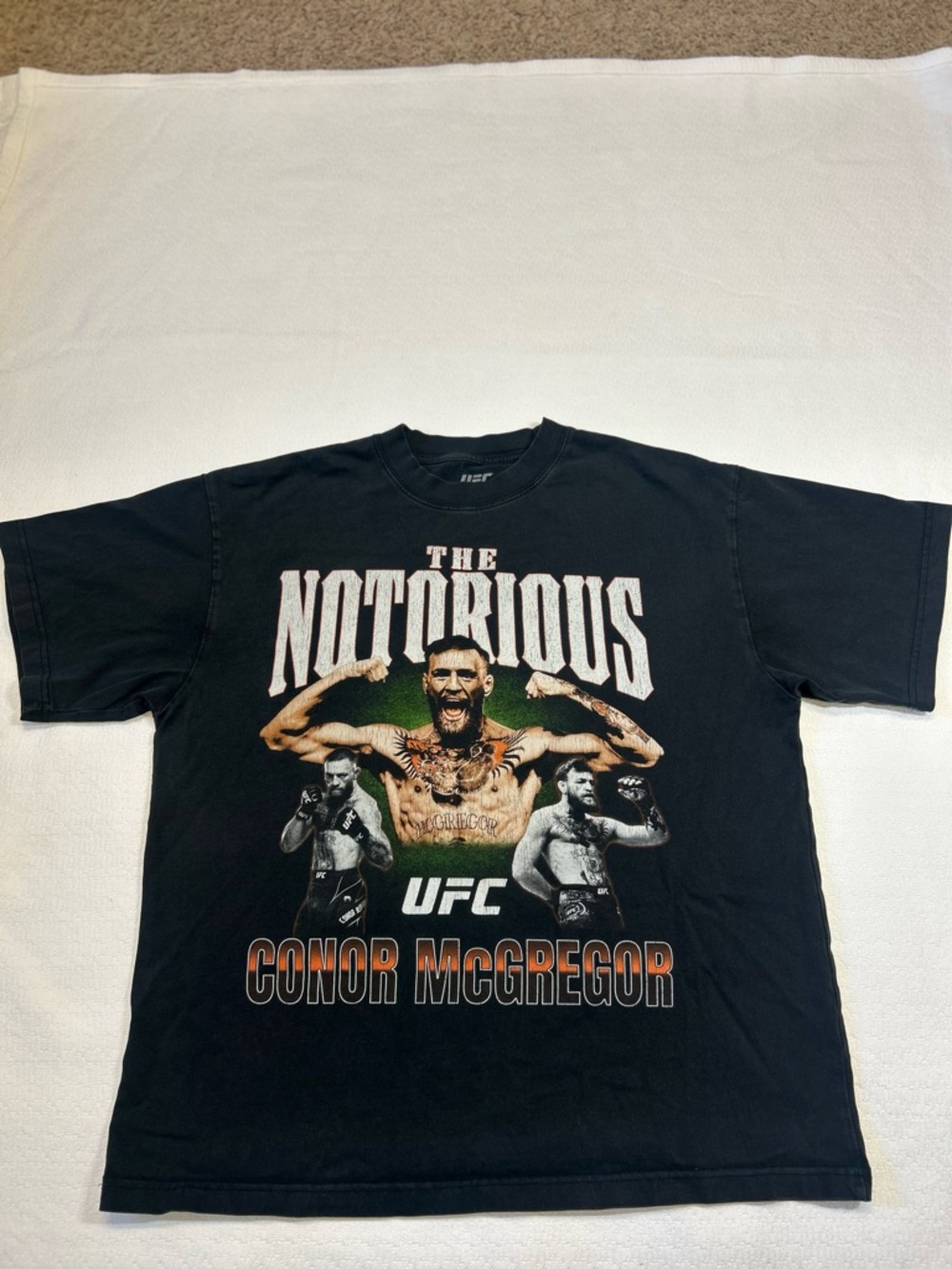 Conor McGregor UFC Notorious Graphic Tee Black Size L
